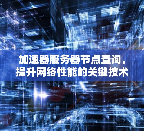加速器服务器节点查询，提升网络性能的关键技术