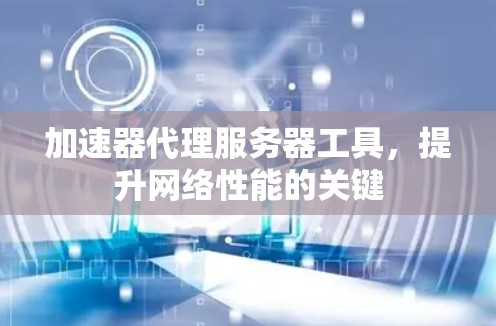 加速器代理服务器工具,提升网络性能的关键 加速器代理服务器工具,提升网络性能的关键
