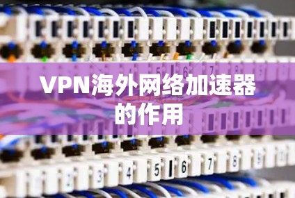 VPN海外网络加速器的作用