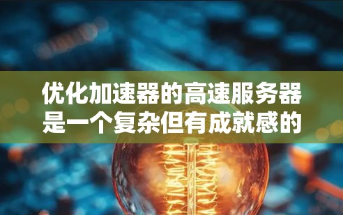 优化加速器的高速服务器是一个复杂但有成就感的任务，涉及多个层面的调整和优化。以下是一个有条理的优化策略，结合了前面的思考和进一步的细化