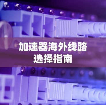 加速器海外线路选择指南 加速器海外线路选择指南