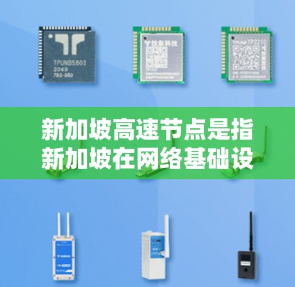 新加坡高速节点是指新加坡在网络基础设施建设中，特别是在高速互联网和数据传输领域的相关节点。这些节点通常包括光纤交换机、高速路由器以及数据中心等设施，旨在为用户提供高带宽、低延迟、稳定的网络服务