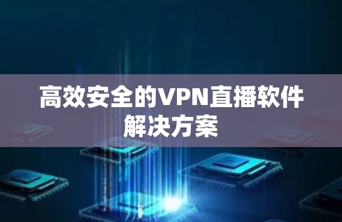 高效安全的VPN直播软件解决方案 高效安全的VPN直播软件解决方案