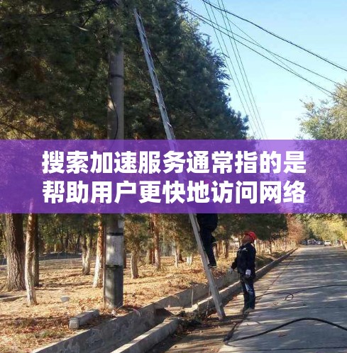 搜索加速服务通常指的是帮助用户更快地访问网络资源、搜索引擎或其他服务的工具或方法。这些服务可以通过多种方式实现，包括但不限于