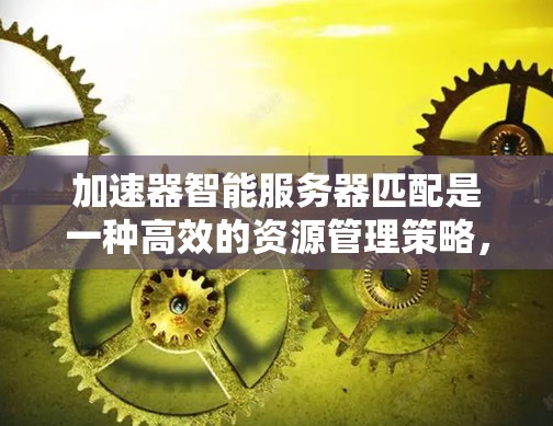 加速器智能服务器匹配是一种高效的资源管理策略，旨在通过智能分配任务，最大化加速器资源的利用率，提升整体性能。以下是该过程的详细步骤