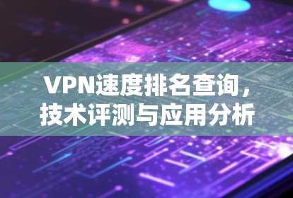 VPN速度排名查询，技术评测与应用分析