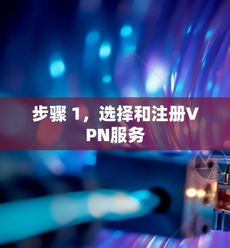 步骤 1，选择和注册VPN服务