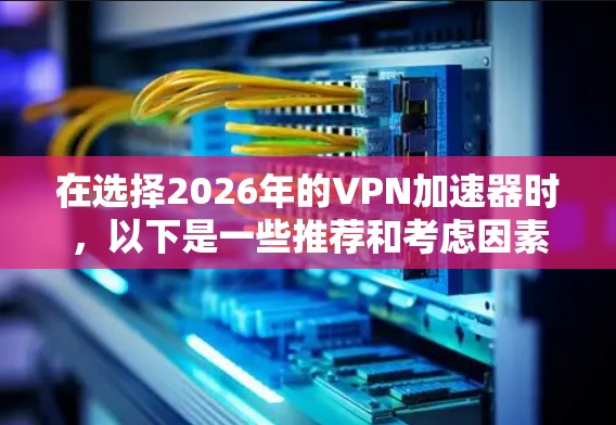 在选择2026年的VPN加速器时，以下是一些推荐和考虑因素，帮助您做出明智的选择