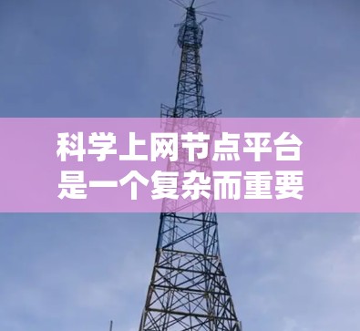 科学上网节点平台是一个复杂而重要的工具,旨在为科学研究者和机构提供便捷的访问和管理学术资源的途径。以下是对该平台的详细分析和总结
